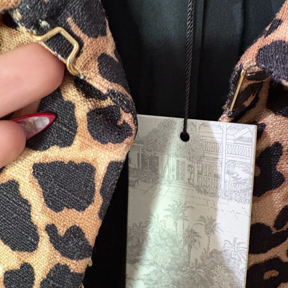XXL NWT Tuckernuck x India Hicks Leopard Print Women's Jacket blazer - Picture 5 of 7